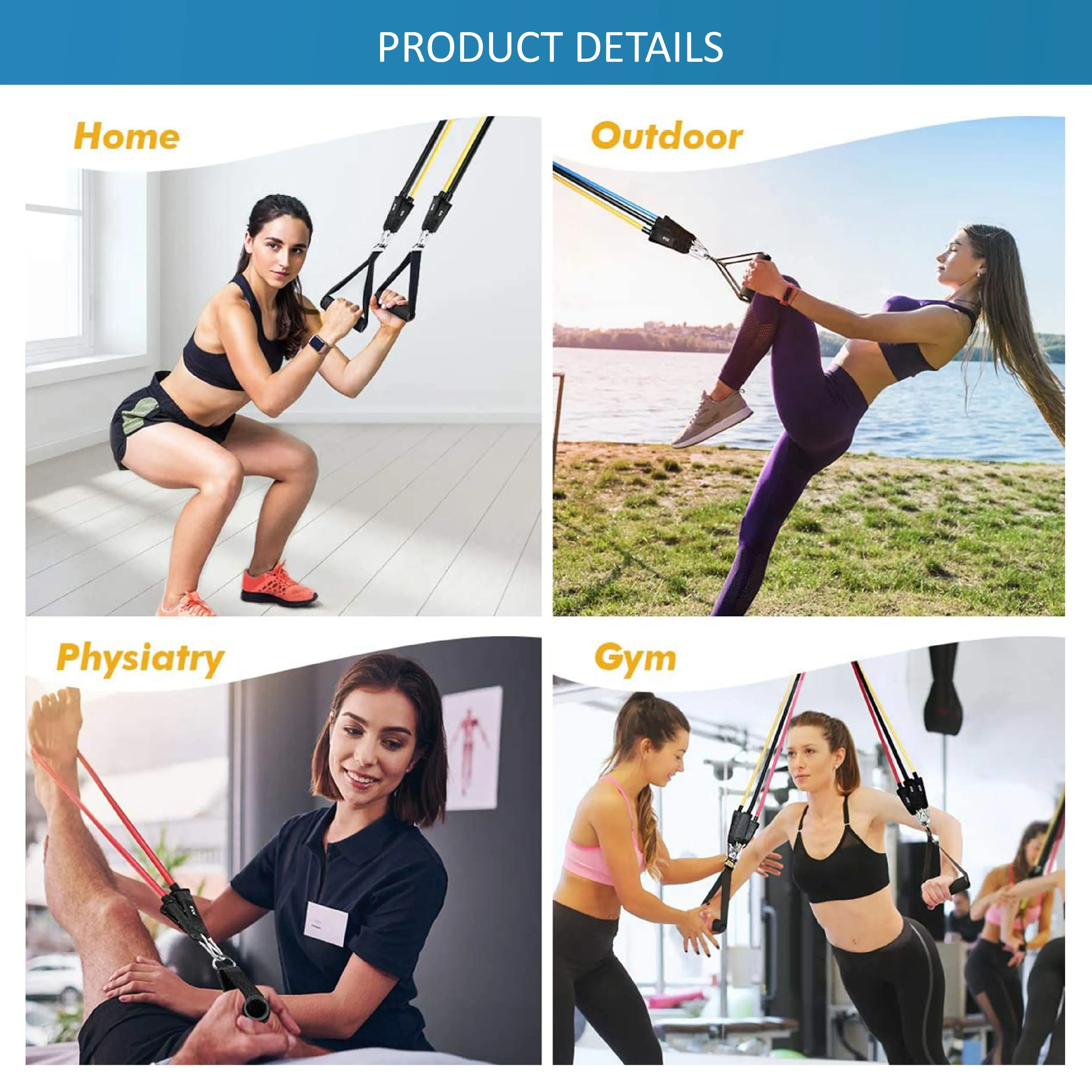 11 PCS Resistance Band Set