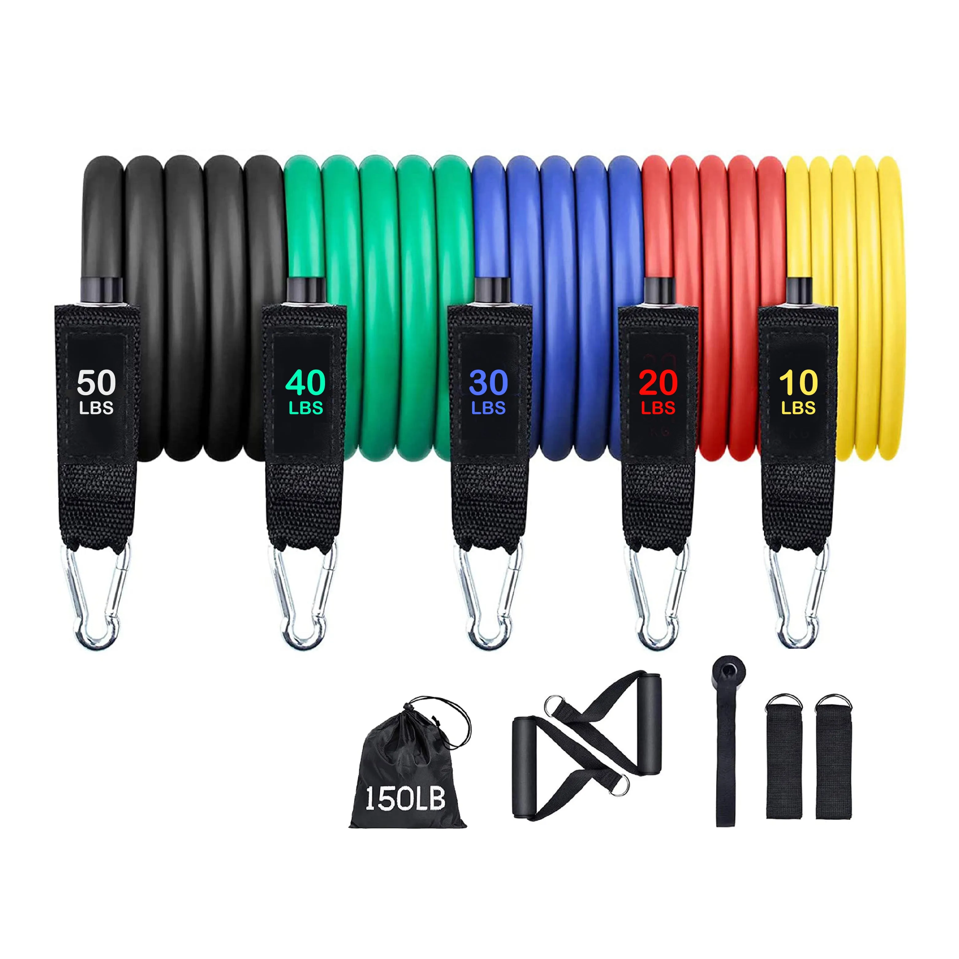 11 PCS Resistance Band Set