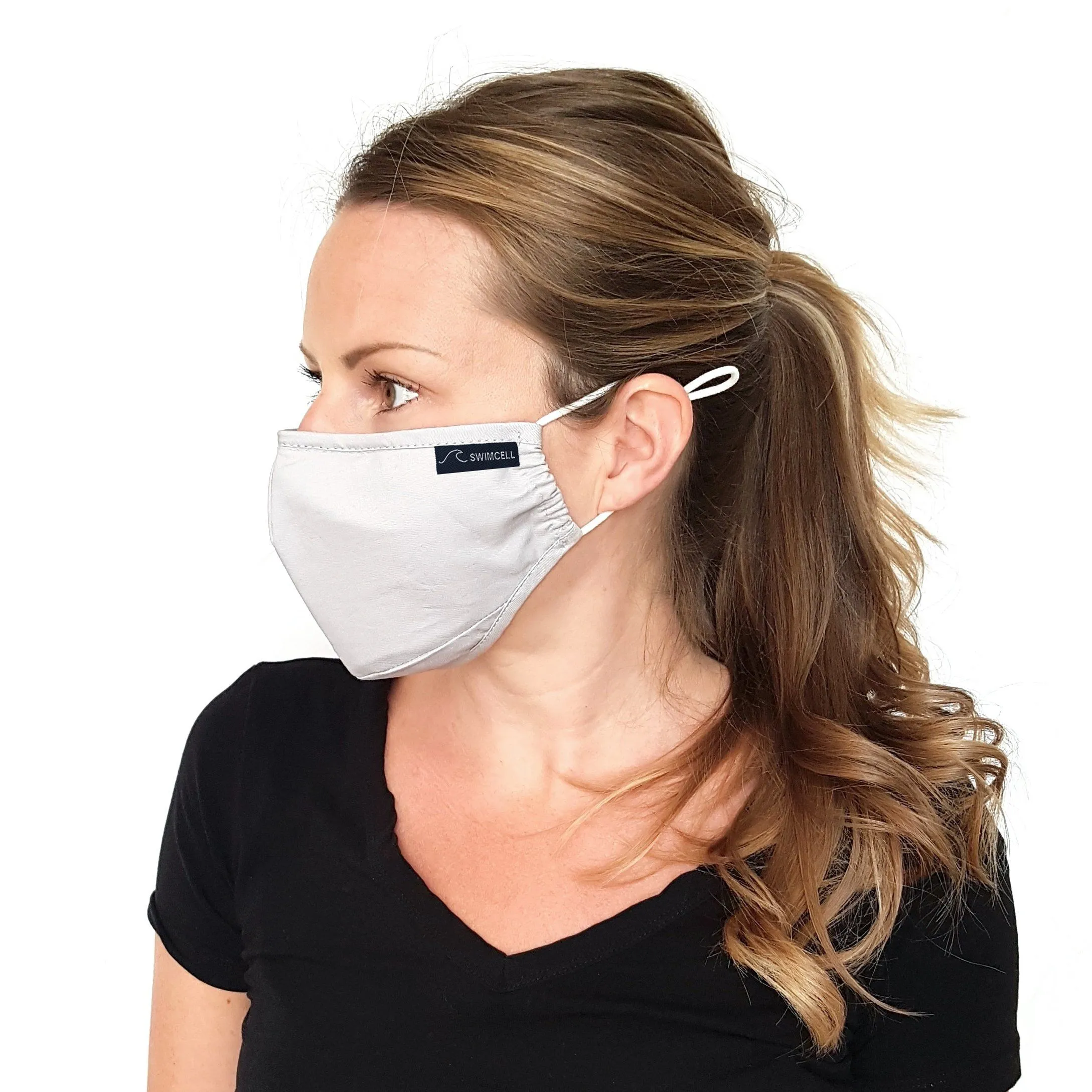 3 Layer Cotton Face Masks. 2 Pack. With 4 Filters