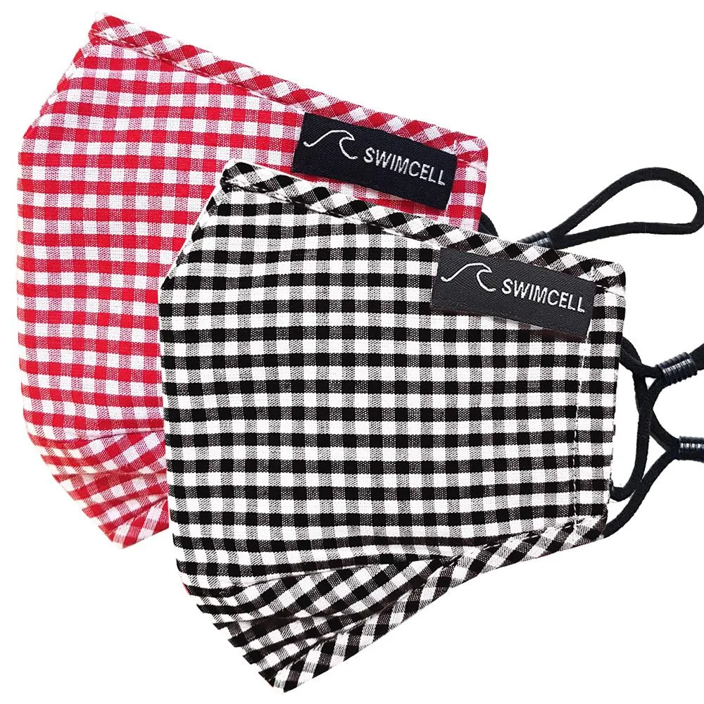 3 Layer Cotton Face Masks. 2 Pack. With 4 Filters