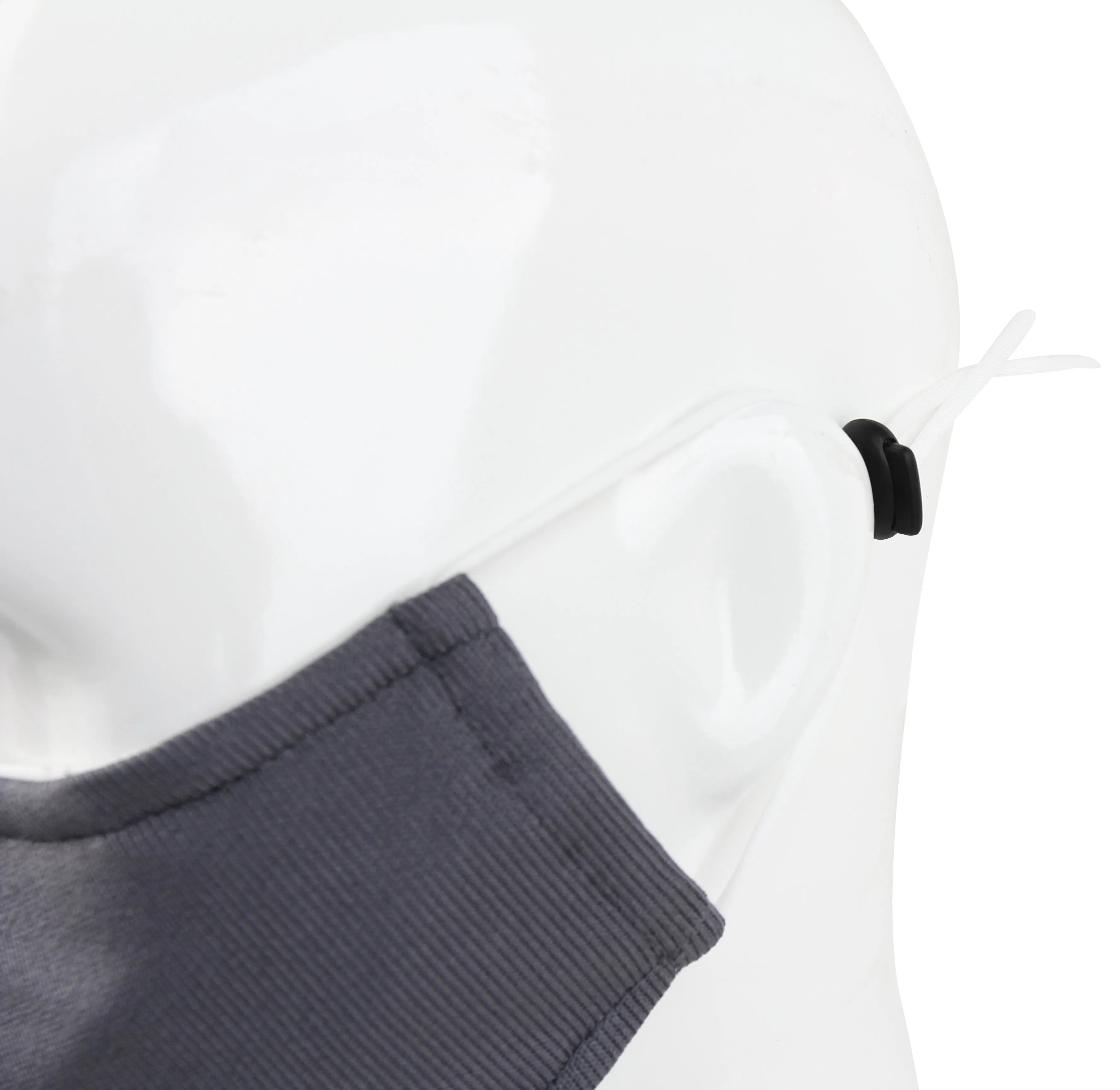 3 Ply Reusable Face Mask, Grey, Large, 3 Pack