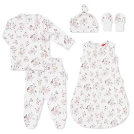 5 Piece Newborn Gift Set - Butterfly Garden