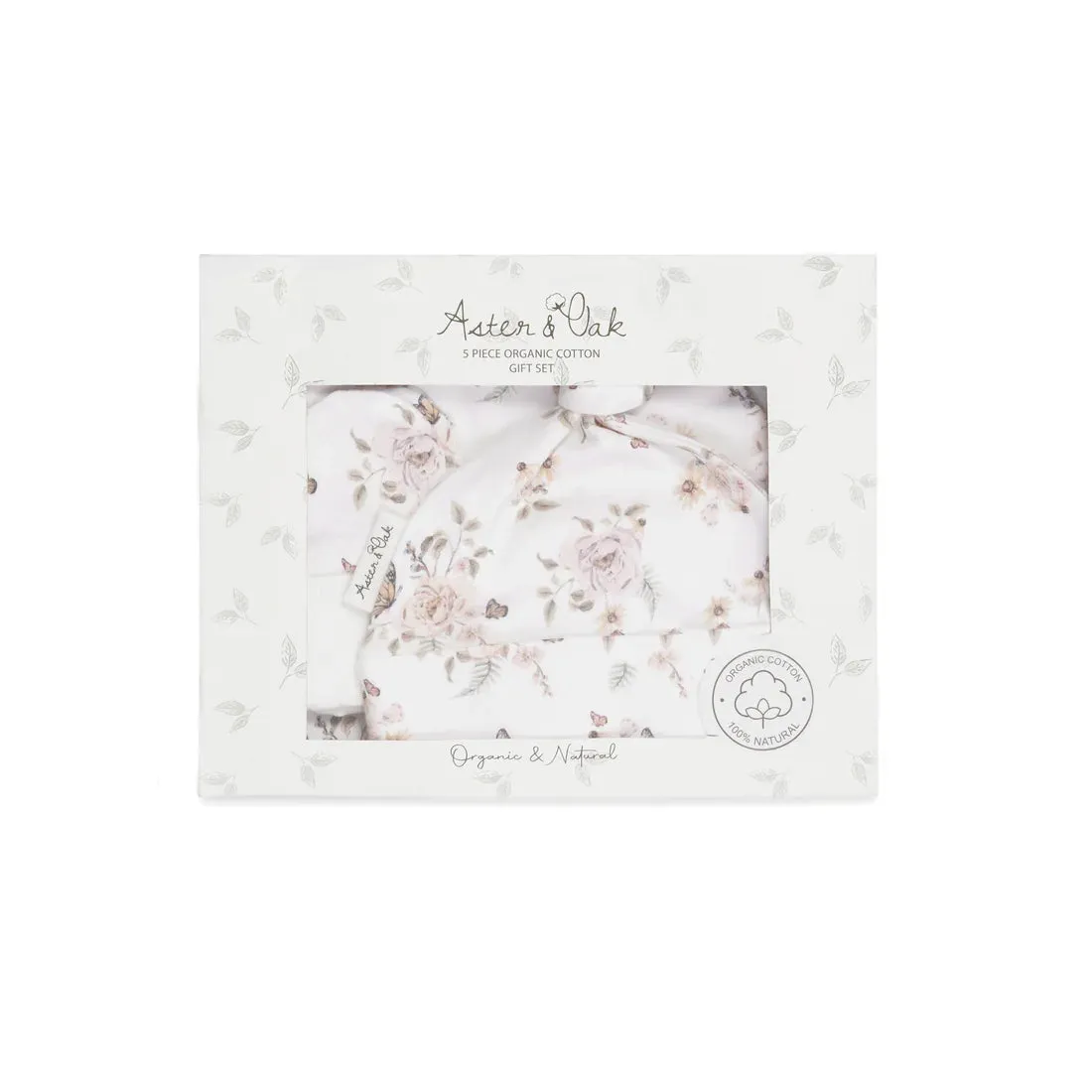 5 Piece Newborn Gift Set - Butterfly Garden