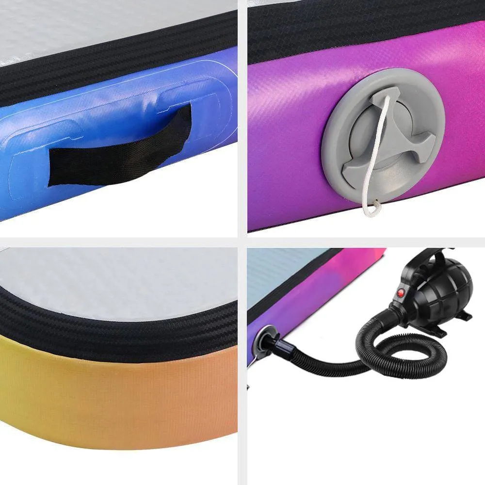 5M Air Track Gymnastics Tumbling Exercise Mat Inflatable Mats   Pump