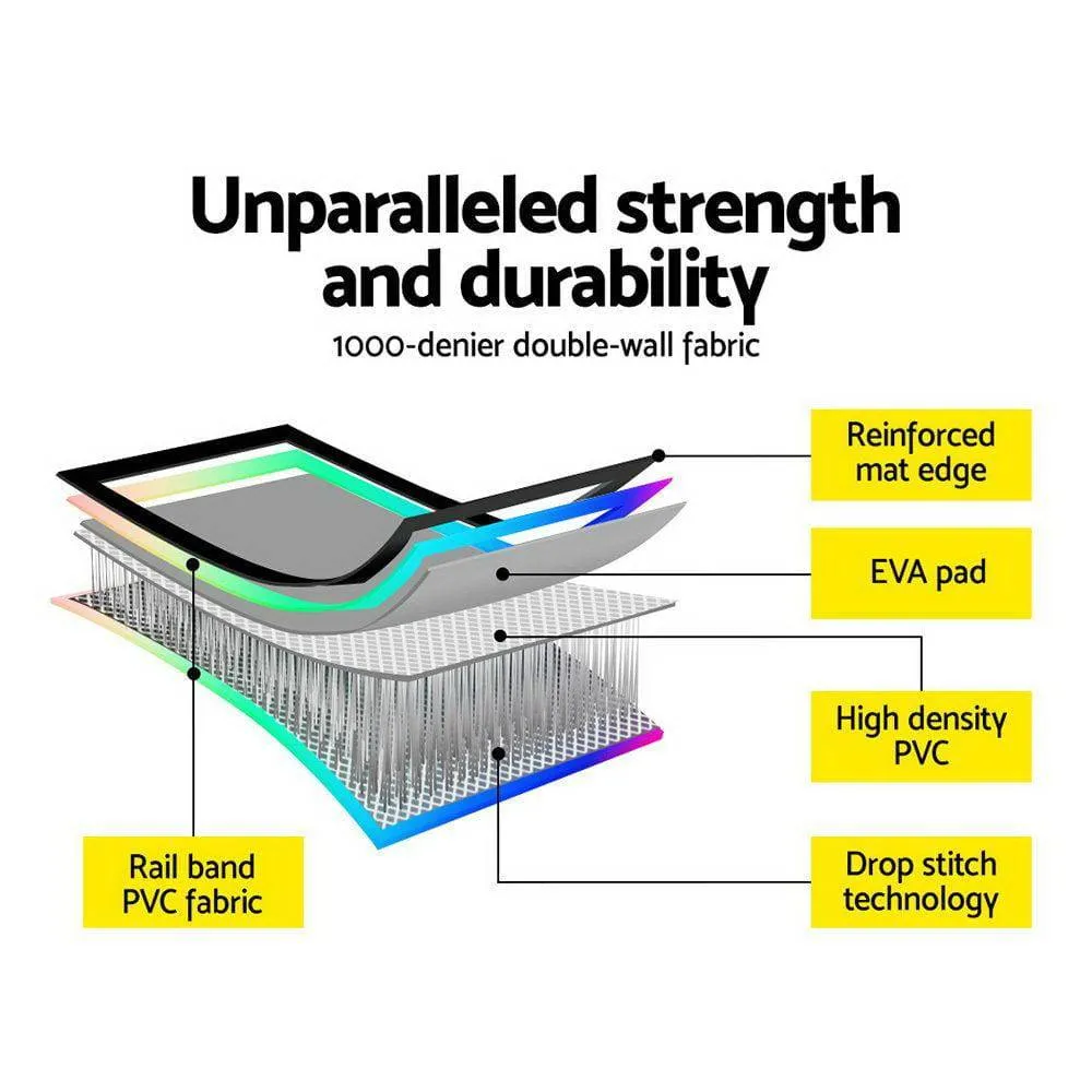 5M Air Track Gymnastics Tumbling Exercise Mat Inflatable Mats   Pump