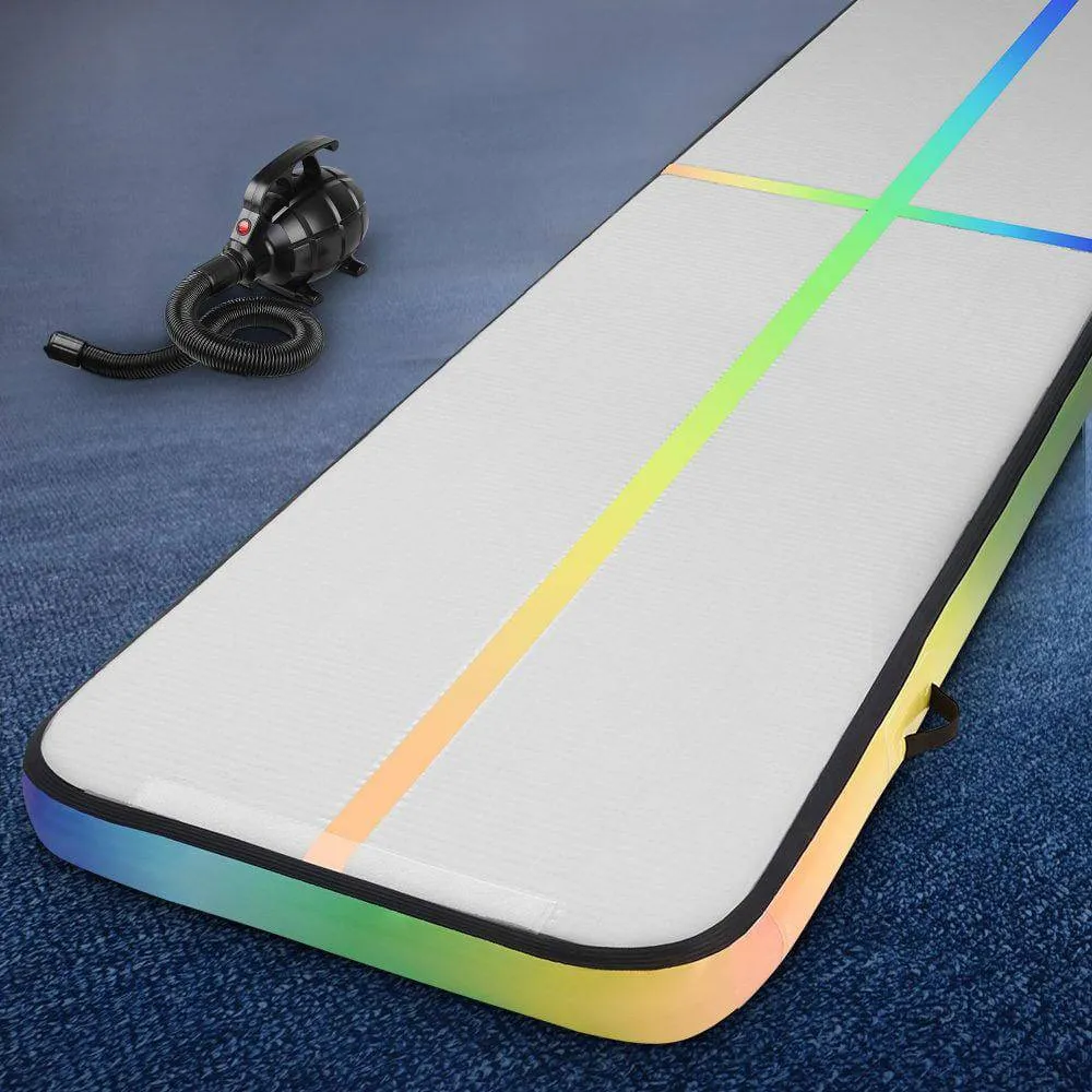 5M Air Track Gymnastics Tumbling Exercise Mat Inflatable Mats   Pump