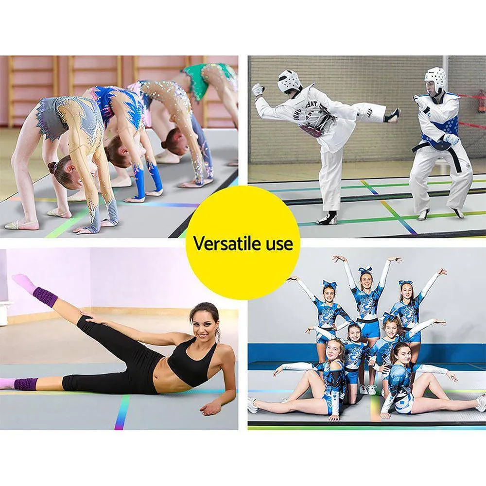 5M Air Track Gymnastics Tumbling Exercise Mat Inflatable Mats   Pump
