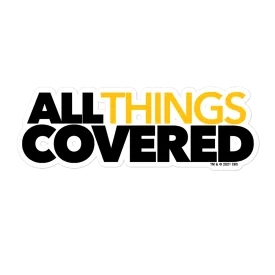 All Things Covered Podcast Logo Die Cut Sticker