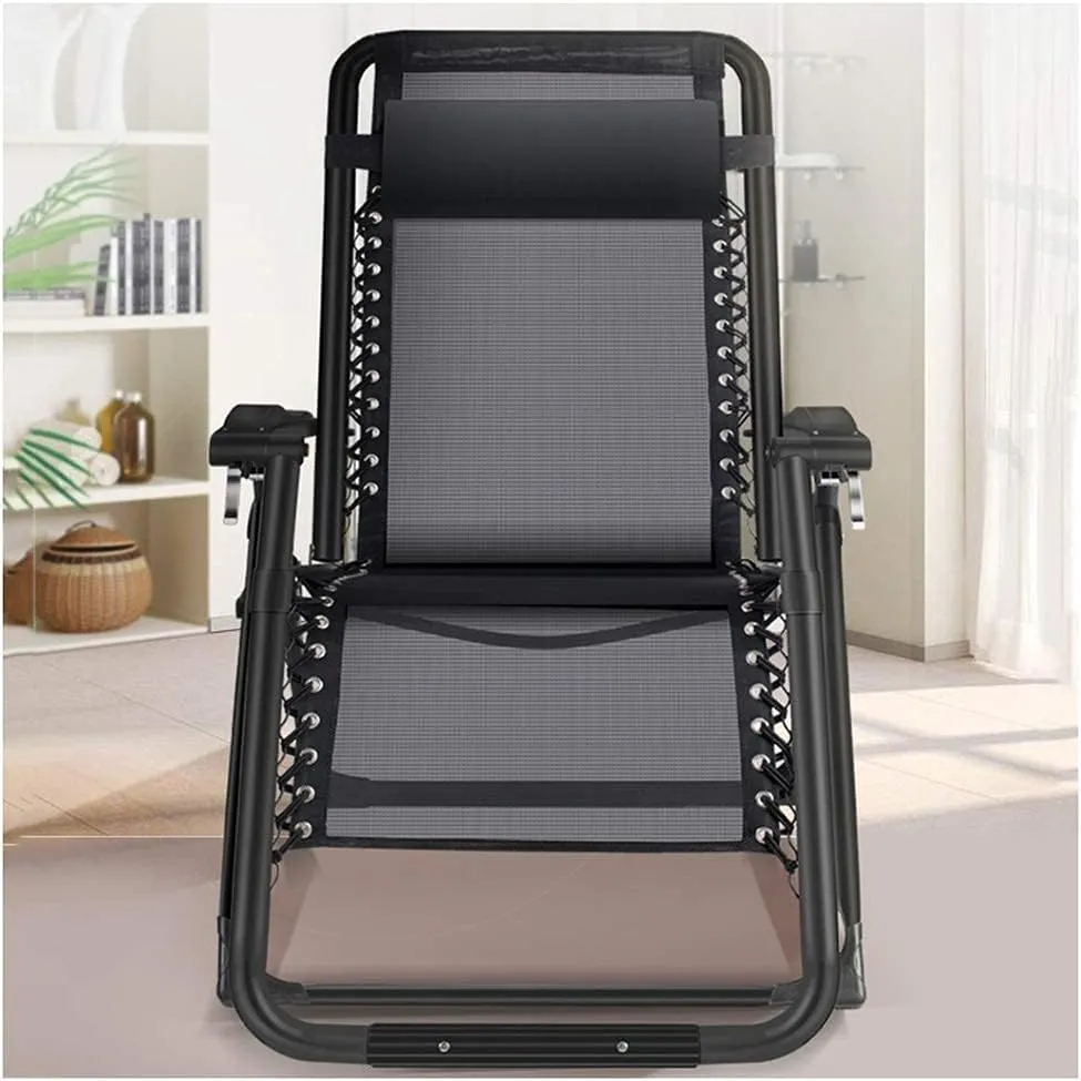 Aluminum Reclining Patio Folding Deck Chair – Outdoor Lounge Chair