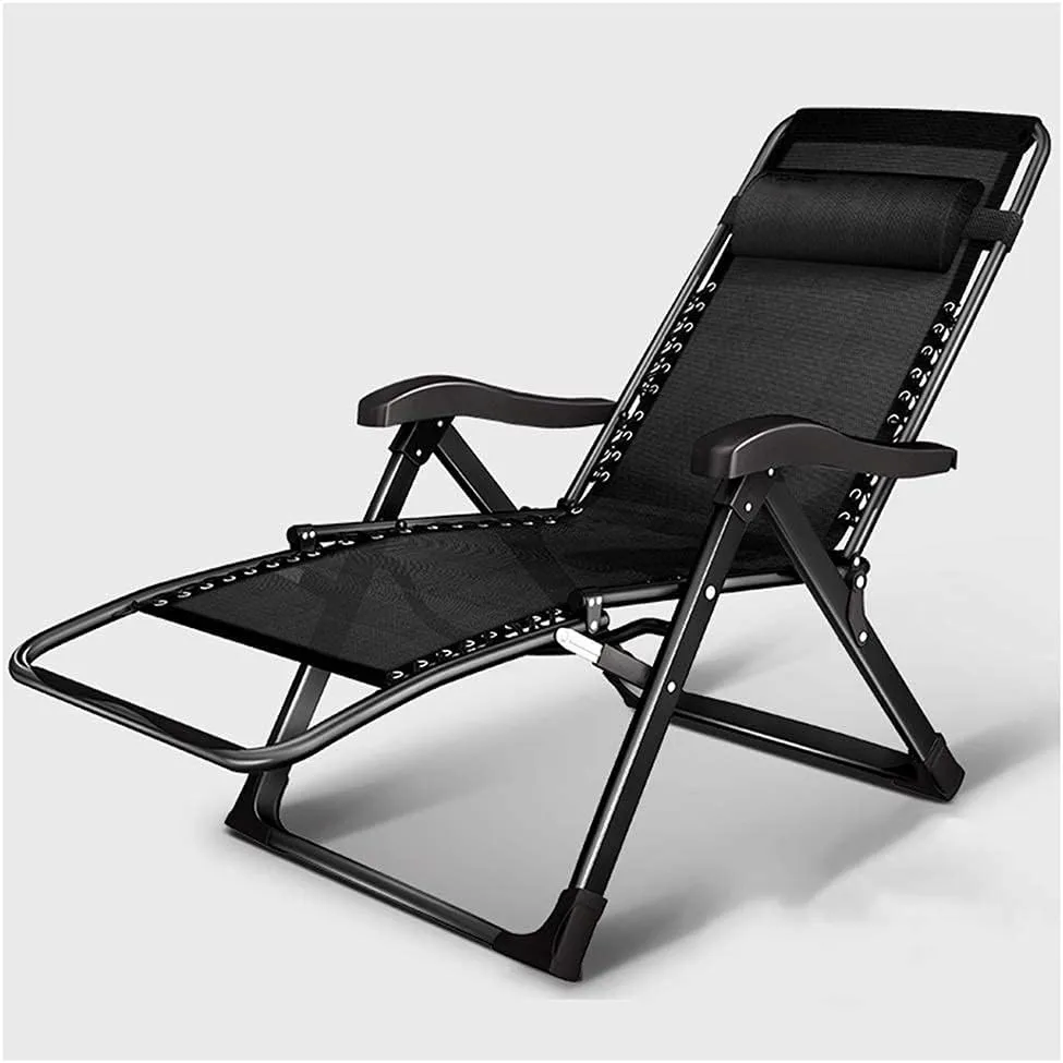 Aluminum Reclining Patio Folding Deck Chair – Outdoor Lounge Chair