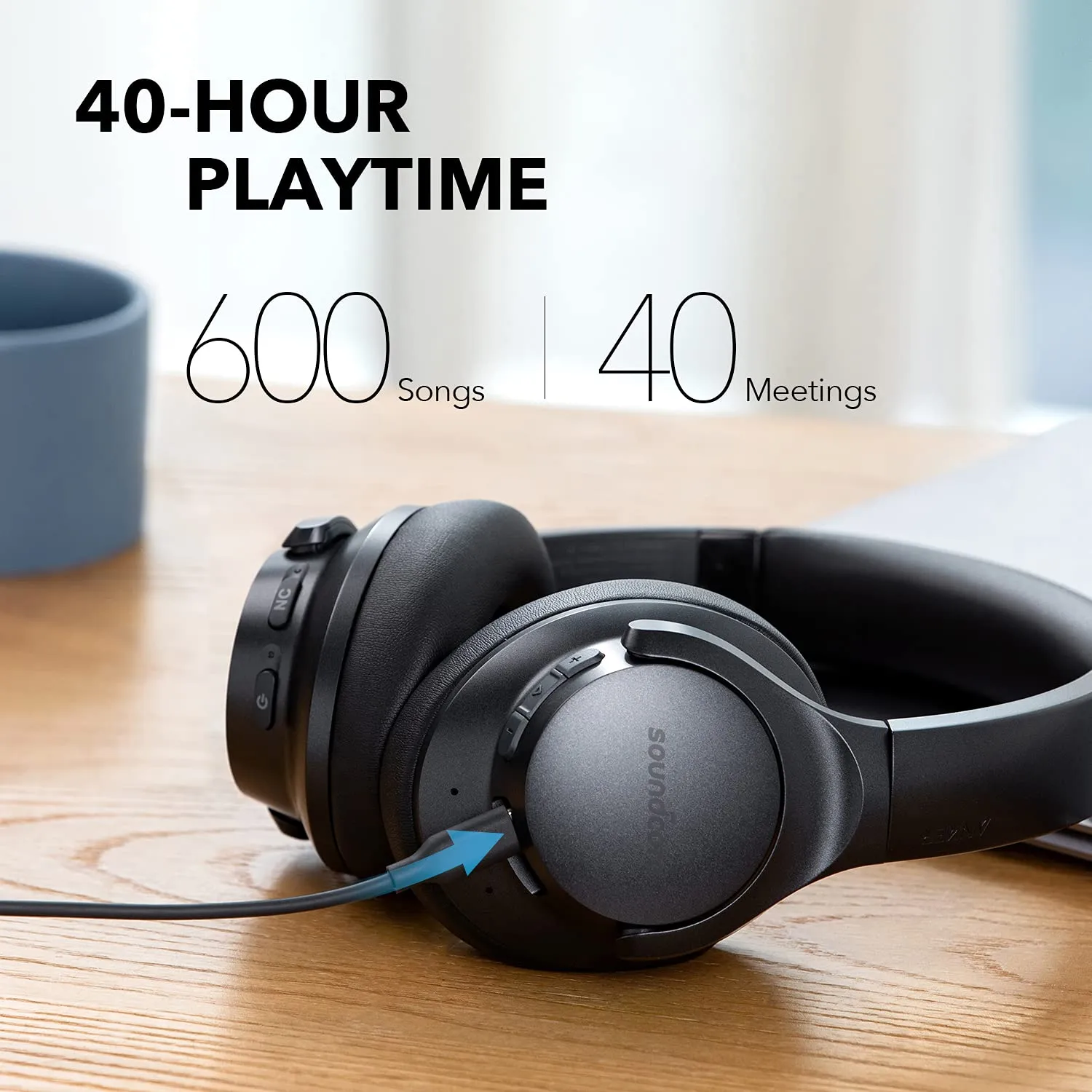 Anker SoundCore Q20  Hybird ACtive Noise Cancelling Wireless Headphone