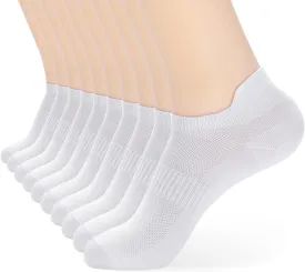 ATBITER Ankle Socks Womens and Men Thin Athletic Running Low Cut No Show Socks With Heel Tab 6-10 Pairs