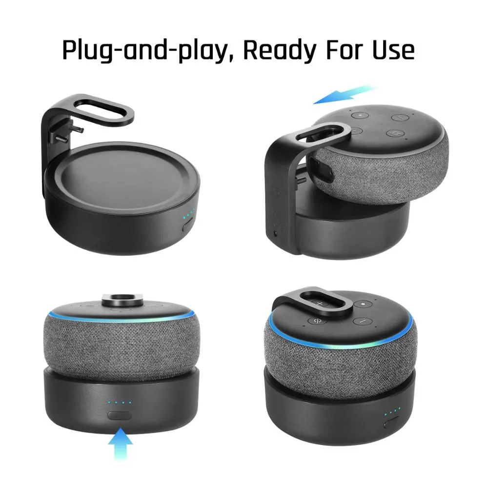 Battery Base Charger Portable For Alexa Echo Dot 3