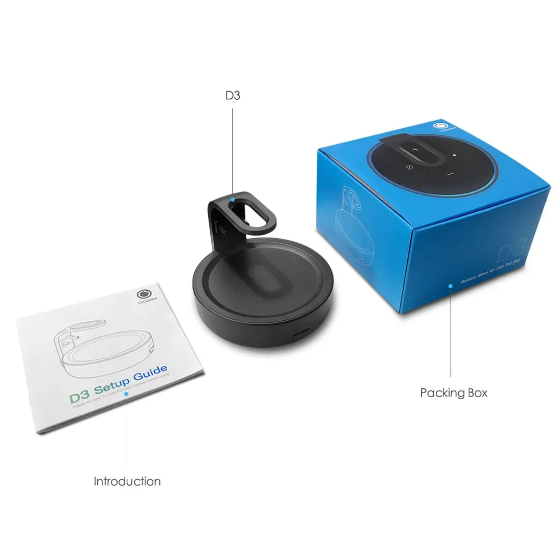 Battery Base Charger Portable For Alexa Echo Dot 3