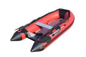 Boatify 8.9 ft Inflatable Boat Raft Dinghy Pontoon Fishing Boat Kayaka with Air Floor