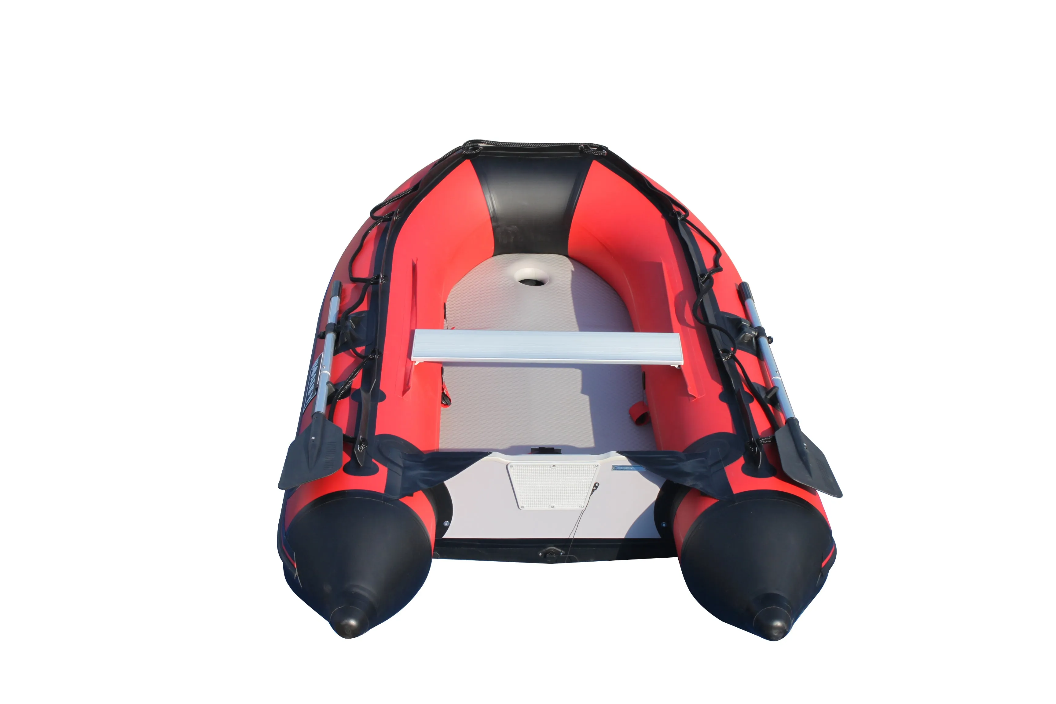Boatify 8.9 ft Inflatable Boat Raft Dinghy Pontoon Fishing Boat Kayaka with Air Floor