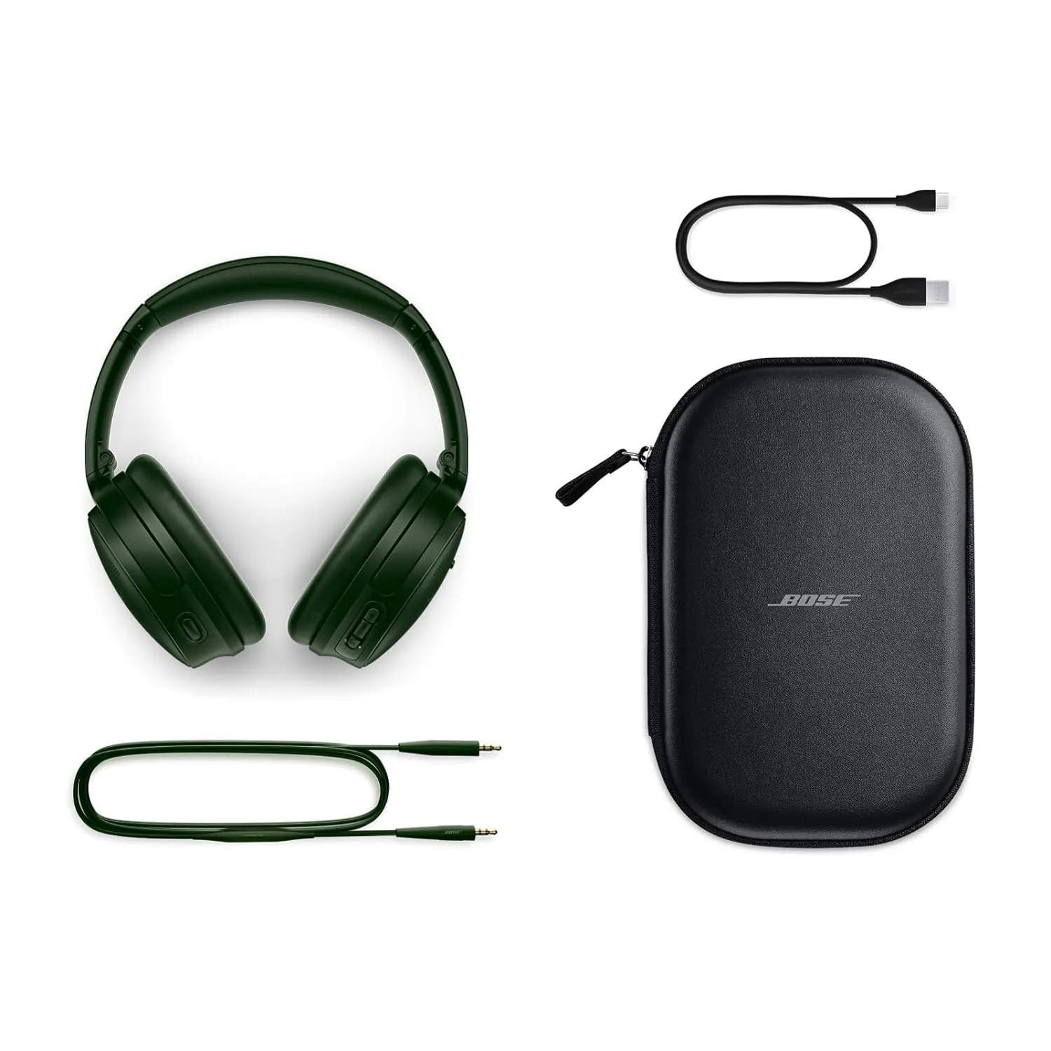 Bose QuietComfort Wireless Noise Cancelling Headphones, Bluetooth Over Ear Headphones with Up to 24 Hours of Battery Life - Cypress Green  884367-0300