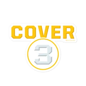 Cover 3 Logo Die Cut Sticker
