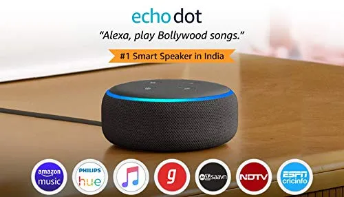 Echo Dot (3rd Gen) – Smart speaker with Alexa (Black)