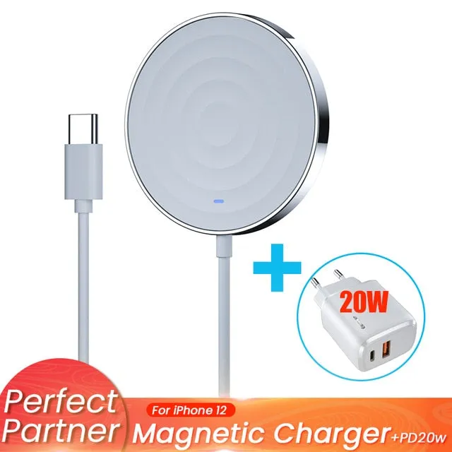 Essager 15W QI Magnetic Wireless Charger For iPhone 12 Pro Max Mini Induction Fast Magic Magsafing Wireless Charging Pad Adapter