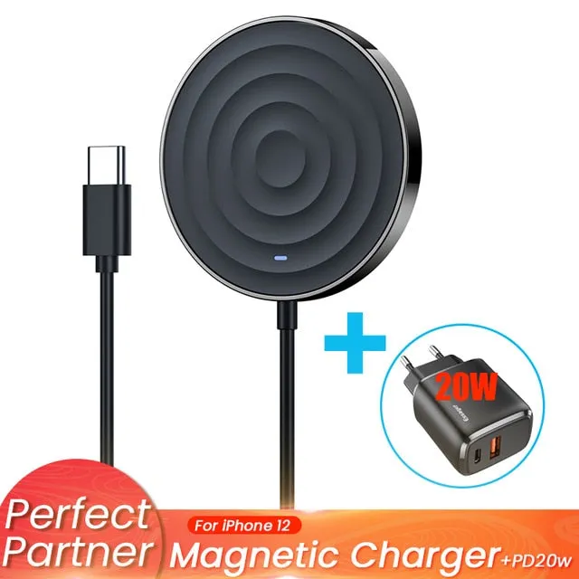 Essager 15W QI Magnetic Wireless Charger For iPhone 12 Pro Max Mini Induction Fast Magic Magsafing Wireless Charging Pad Adapter