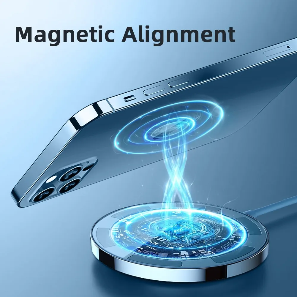 Essager 15W QI Magnetic Wireless Charger For iPhone 12 Pro Max Mini Induction Fast Magic Magsafing Wireless Charging Pad Adapter