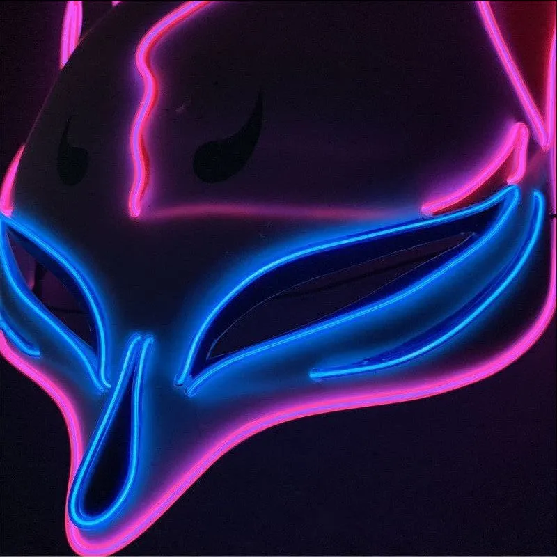 Fox LED Headgear Glowing Face Mask