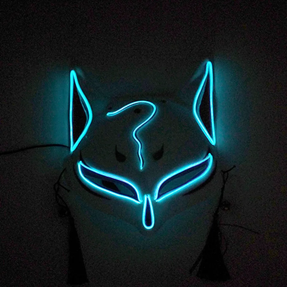 Fox LED Headgear Glowing Face Mask