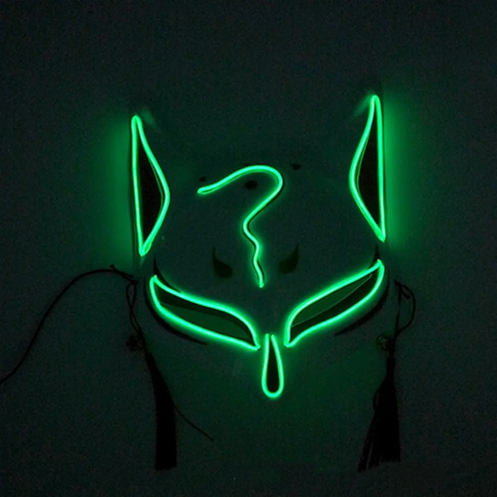 Fox LED Headgear Glowing Face Mask