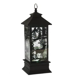 GANZ LED Shimmer Deer Lantern