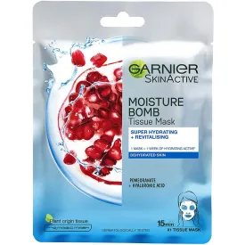 Garnier Moisturising Tissue Mask, Pomegranate   Hyaluronic Acid