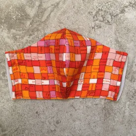 Hermes Vintage Handmade Bolduc Au Carre Silk Scarf Face Mask