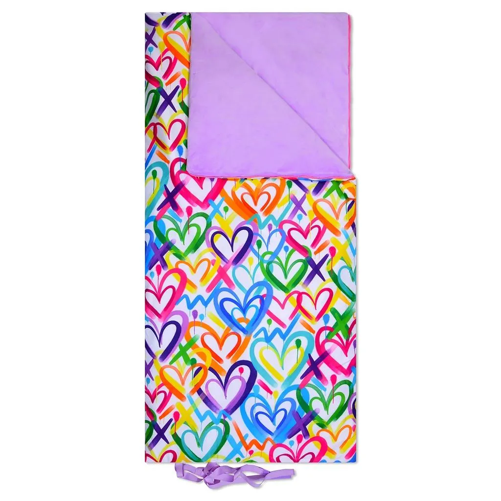 iScream Hearts Sleeping Bag and Pillow Set