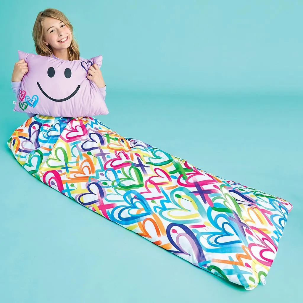 iScream Hearts Sleeping Bag and Pillow Set