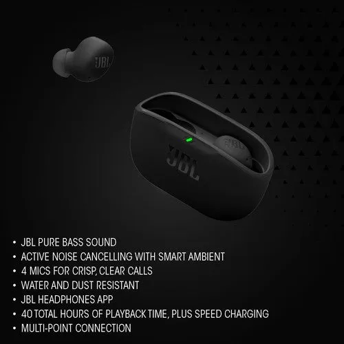 JBL Wave Buds 2, Wireless Noise Cancelling Bluetooth Earbuds
