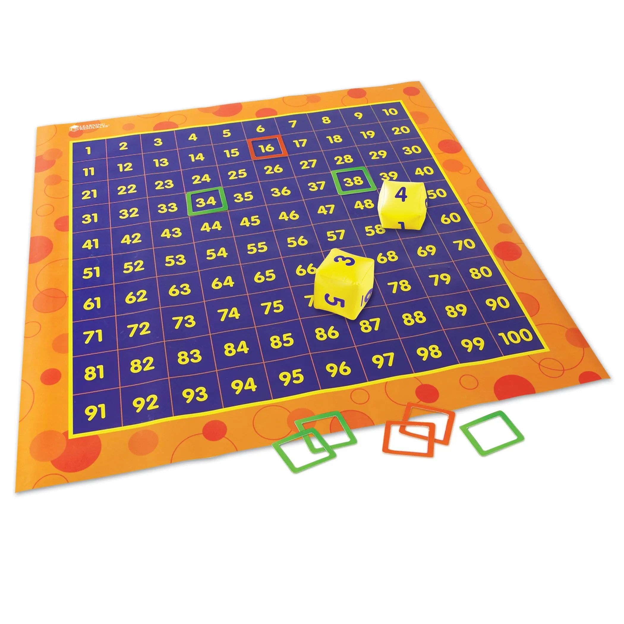 Learning Resources Hip Hoppin‚Äô Hundred Mat - Interactive Math Learning Toy