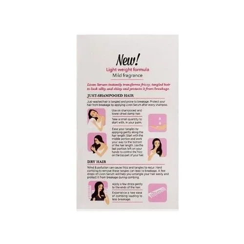 Livon Serum For Silky & Shiny Hair Fizz Control 20ml