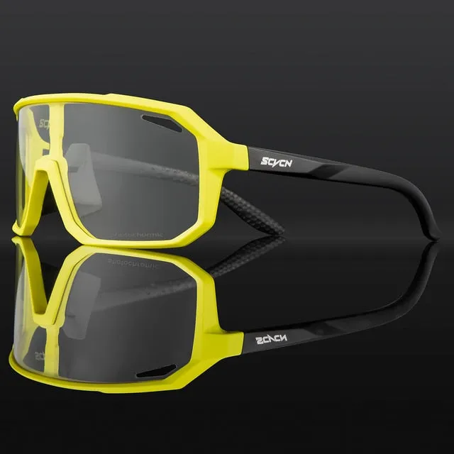 Men Cycling Photochromic Sport Sunglasses