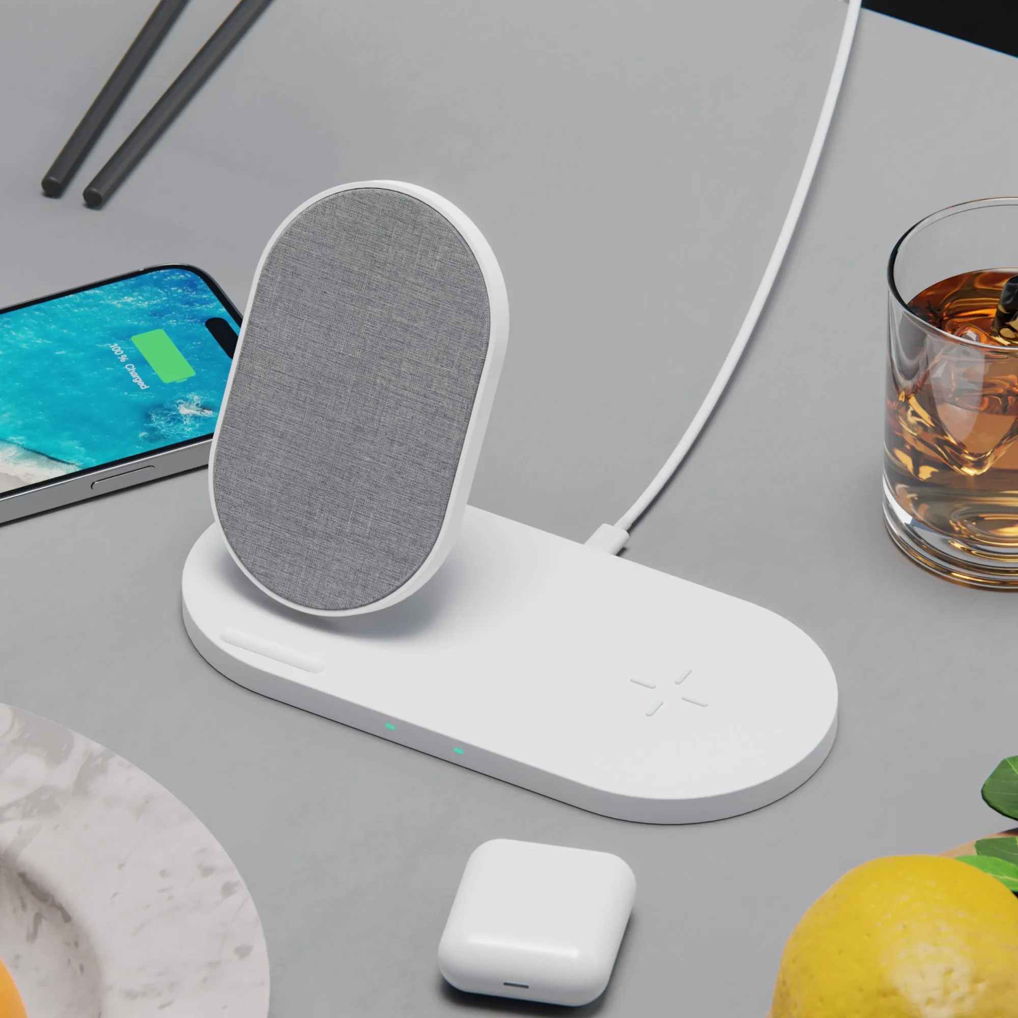 Novo Dual Wireless Charging Station | 15 Watt Fast Charge