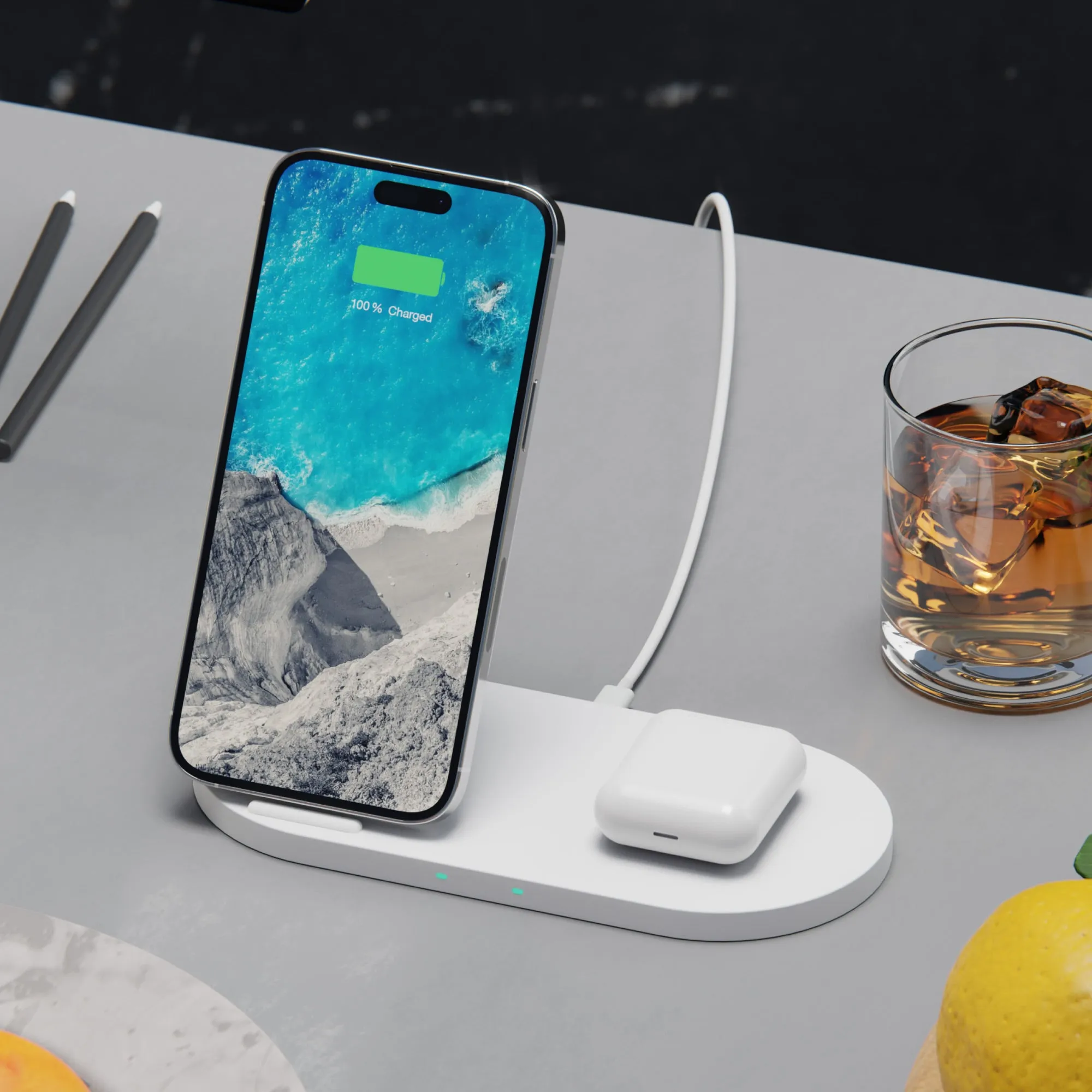 Novo Dual Wireless Charging Station | 15 Watt Fast Charge