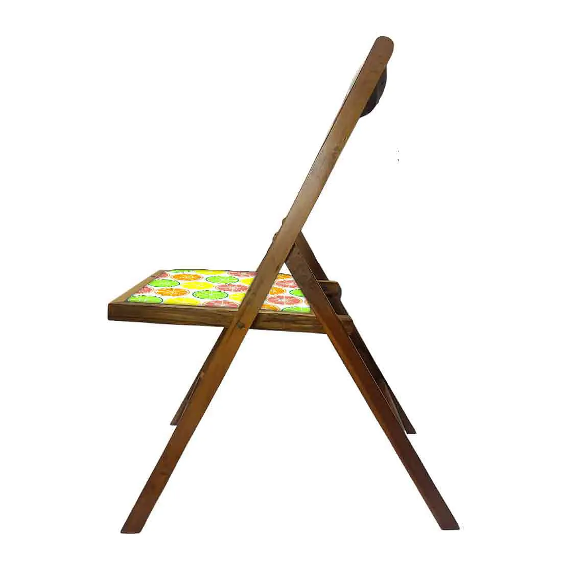 Nutcase Wooden Chair For Living Room - Colorful Lemon