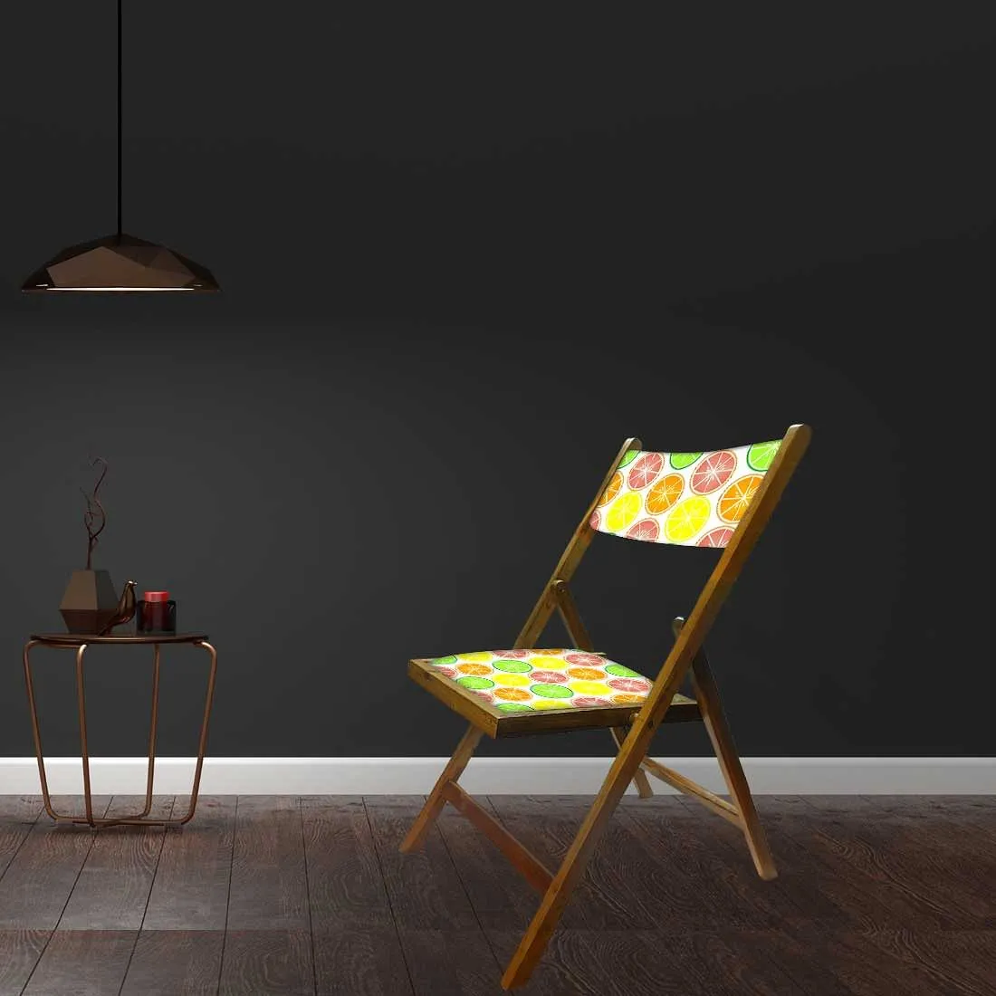 Nutcase Wooden Chair For Living Room - Colorful Lemon