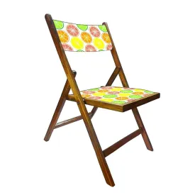Nutcase Wooden Chair For Living Room - Colorful Lemon