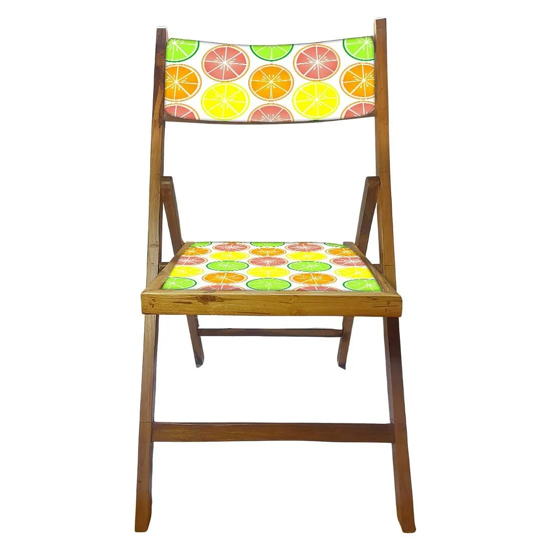 Nutcase Wooden Chair For Living Room - Colorful Lemon
