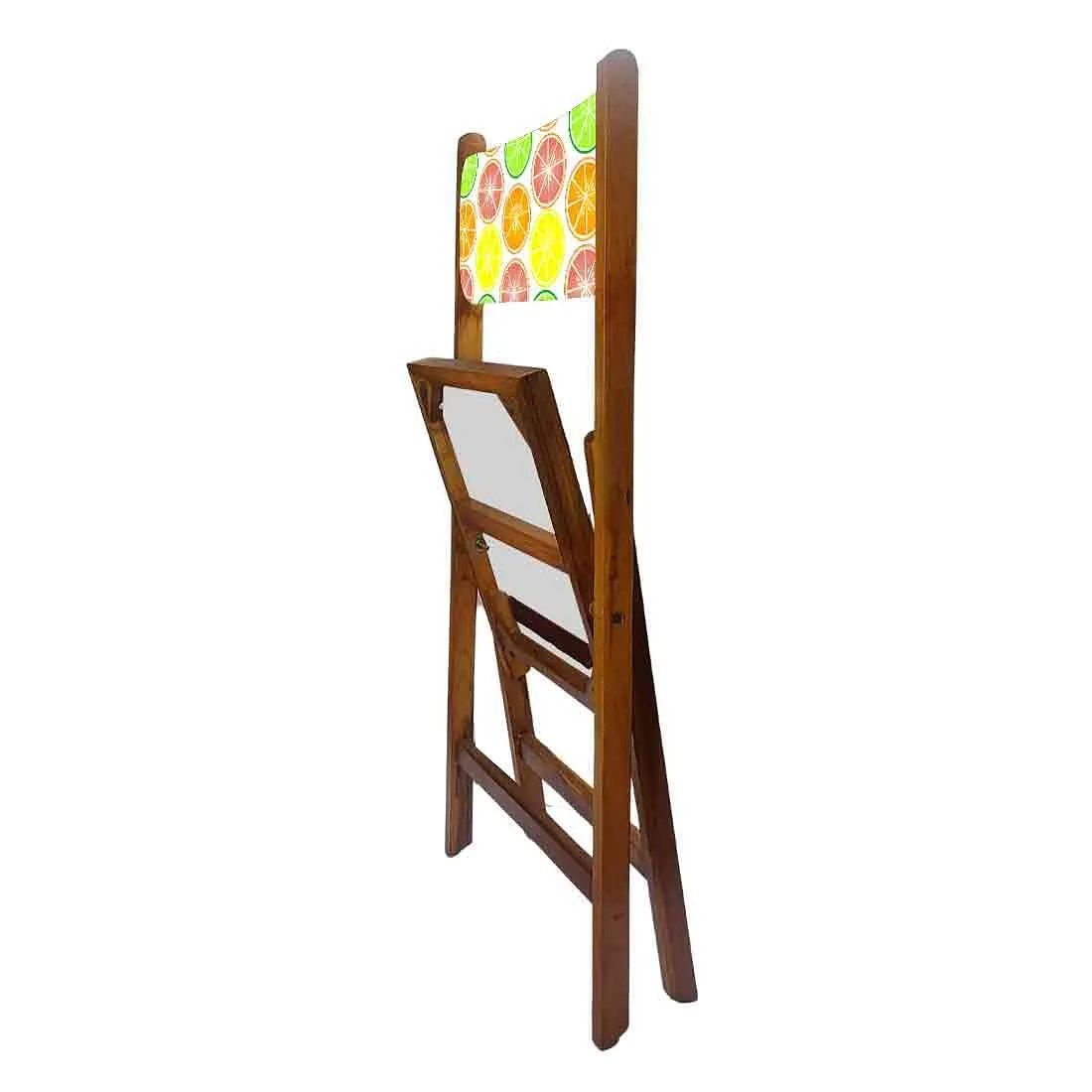 Nutcase Wooden Chair For Living Room - Colorful Lemon