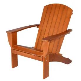 Riverstone | Adirondack Chair with Side Table - Red Wood