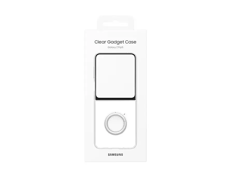 SAMSUNG Galaxy Z Flip5 Flap Clear Gadget Case / EF-XF731 Official Cover  Demo