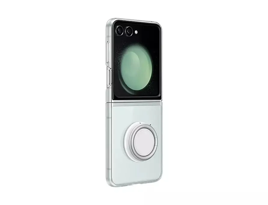 SAMSUNG Galaxy Z Flip5 Flap Clear Gadget Case / EF-XF731 Official Cover  Demo