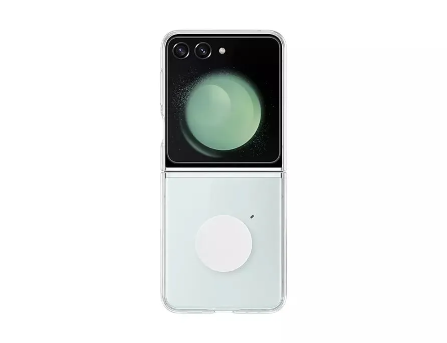 SAMSUNG Galaxy Z Flip5 Flap Clear Gadget Case / EF-XF731 Official Cover  Demo