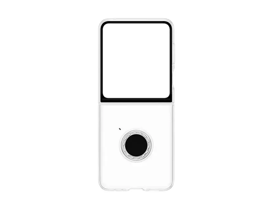 SAMSUNG Galaxy Z Flip5 Flap Clear Gadget Case / EF-XF731 Official Cover  Demo